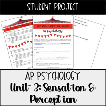 Preview of Sensation & Perception Carnival: Student Project in AP Psychology