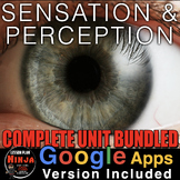 Sensation and Perception Unit: PPTs, Worksheets, Plan, Test + Distance Learning