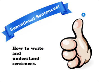Preview of Sensational Simple Sentences