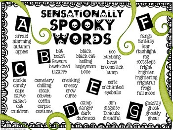 Scary Words For Halloween