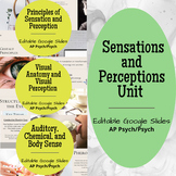 Sensations and Perceptions Unit Psychology Lectures and Gu