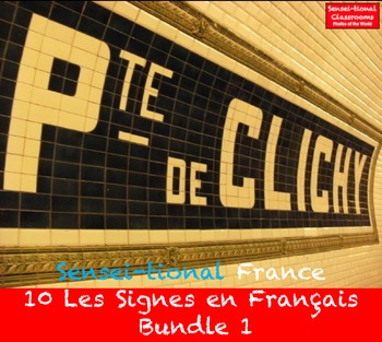 Preview of Sensei-tional France: 10 Les Signes en Français Bundle 1