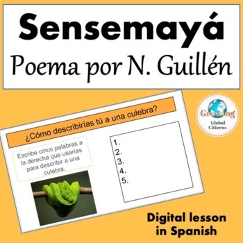 Preview of Sensemaya Nicolas Guillen Poem in Spanish