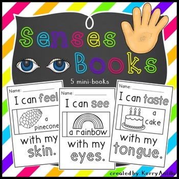 Preview of Senses Mini-Books- 5 Mini-Books for Learning Senses