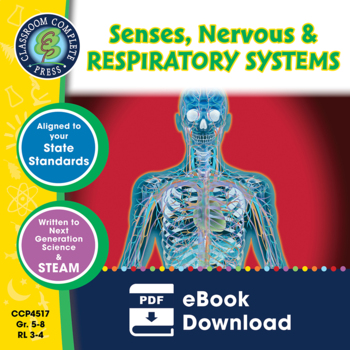 Preview of Senses, Nervous & Respiratory Systems Gr. 5-8