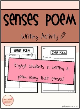 Preview of Senses Poem