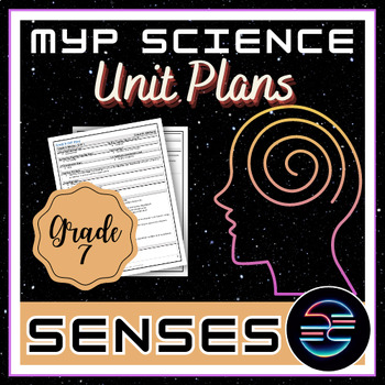 Preview of Senses Unit Plan - Grade 7 MYP Middle School Science