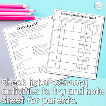 Sensory Activities: No Prep Daily Planner by The OT Butterfly | TPT