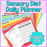 Sensory Activities: No Prep Daily Planner
