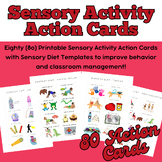 Sensory Activity Cards and Sensory Diet Template with Log 