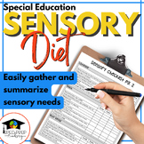 Sensory Assessment & Planning Guide |Sensory Diet- Special