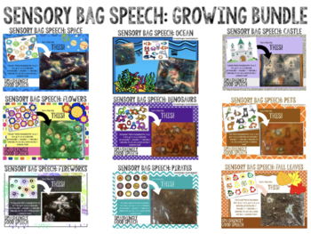 Preview of Sensory Bag Speech: Growing Bundle