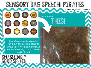 Preview of Sensory Bag Speech: Pirate Treasure