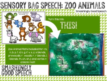 Preview of Sensory Bag Speech: Zoo Animals