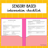 Sensory-Based Intervention Checklist