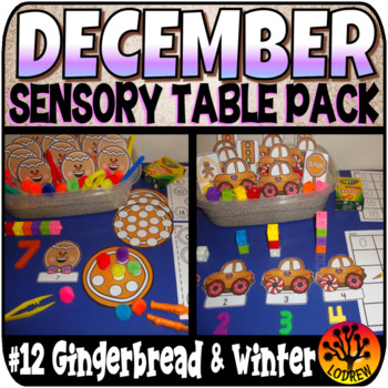 Sensory Bin Activities December Sensory Table Recording Sheets Gingerbread