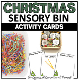 Sensory Bin Activity Cards for Christmas