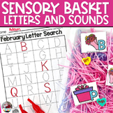 Sensory Bin | February | Letters and Letter Sounds Sensory
