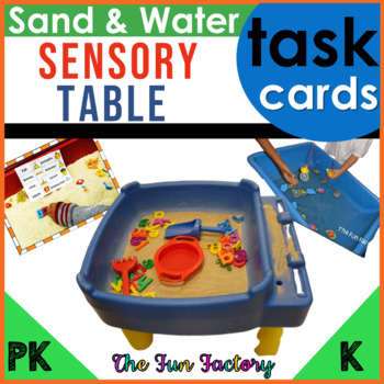Preview of Sensory Bin Task Cards  Sensory Activities - Sand and Water Table