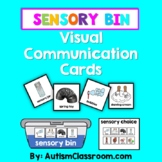 Sensory Bin Visual Communication Cards | Supports for Auti