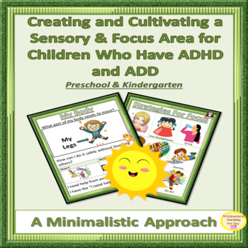 Preview of Sensory Bin and Self Regulation Strategies | ADHD Student Checklist | Kinder