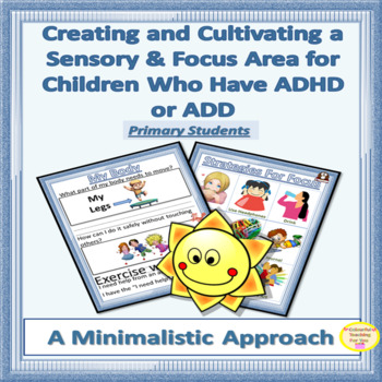 Preview of Sensory Bin and Self Regulation Strategies | ADHD Student Checklist | Primary