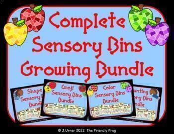 Preview of Sensory Bins Complete GROWING BUNDLE
