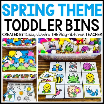 Preview of Spring Toddler Sensory Bin Activities | Homeschool Preschool | Fine Motor Skills