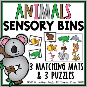Preview of Animals Toddler Sensory Bin Activities | Homeschool Preschool | Tot School