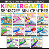 Kindergarten Sensory Bins for the Year Bundle | Monthly Se