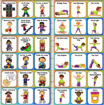 Sensory Break and Movement Cards by Tales From Miss D | TpT
