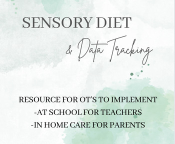 Preview of Sensory Chart and Data Collection