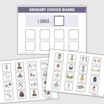Preview of Sensory Choice Board