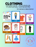 Sensory Clothing Visual Cue Card Pack (sensory, OT, SPD)