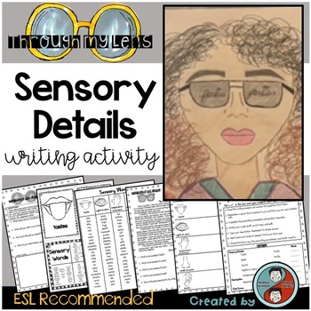 Preview of Sensory Details Descriptive Writing Activity - ESL Recommended