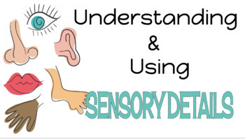 Preview of Sensory Details Google Slides Interactive Lesson & Activities Online Learning