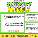 Sensory Details Reading Passages Task Cards