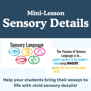 Preview of Sensory Details/Sensory Language in Narrative Essays Presentation