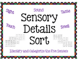 Sensory Details Sorting Activity