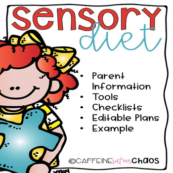 Preview of Sensory Diet Planning Guide - Special Education and OT