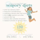Sensory Diet Resource Packet: Explanations, Activities, Se