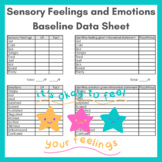 Sensory Feelings and Emotions Baseline Data Sheet