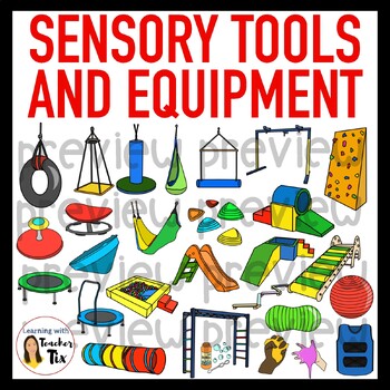 Preview of Sensory Integration Tools and Equipment Clip Art