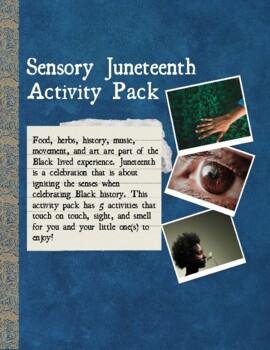 Preview of Sensory Juneteenth Activity Pack
