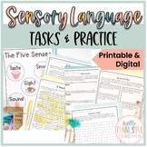 Sensory Language Activities, Sensory Details Worksheets fo