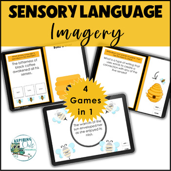 Preview of Sensory Language Imagery Google Game for Review