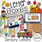 Sensory Letter Writing Alphabet Pumpkin Center | Fall | Pr
