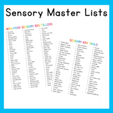 Sensory Master Lists