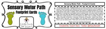 Preview of Sensory Motor Path - Footprint Cards
