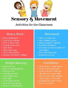 Preview of Sensory & Movement Ideas